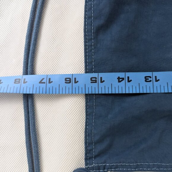 Genuine Kipling Supertaboo Blue Drawstring Zippered Backpack-Used-Good condition - Picture 9 of 11